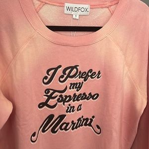 Wildfox Expresso Martini Sweatshirt sz S